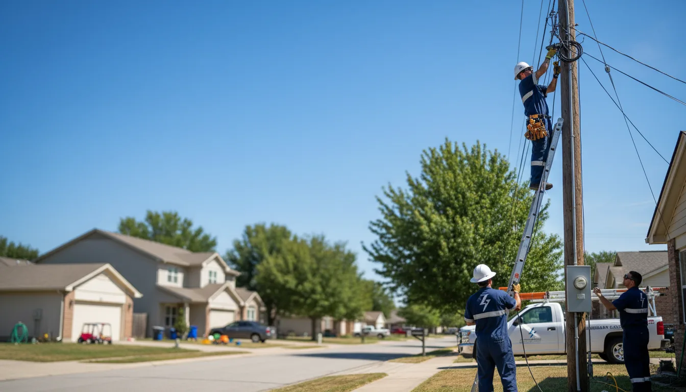 Residential electrician providing installation services in Arlington, IN